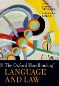 The Oxford handbook of language and law