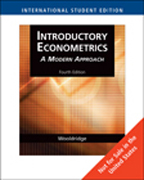 Introductory Econometrics: a modern approach