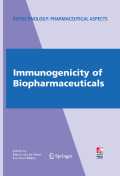 Immunogenicity of biopharmaceuticals