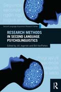 Research Methods in Second Language Psycholinguistics