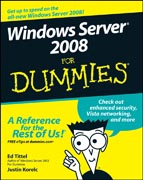 Windows Server 2008 For dummies