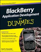 Blackberry application development for dummies