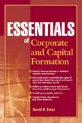 Essentials of corporate and capital formation