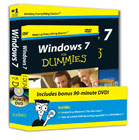 Windows 7 for dummies book + DVD bundle