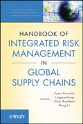 Handbook of integrated risk management in global supply chains