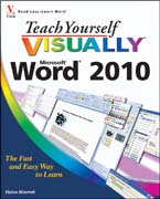 Teach yourself VISUALLY Word 2010