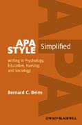 APA style simplified: writing in psychology, education, nursing, and sociology