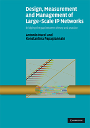 Design, measurement and management of large-Scale IP networks