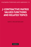 J-contractive matrix valued functions and related topics