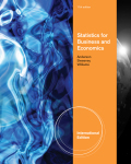 Statistics for business and economics