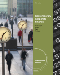 Contemporary corporate finance