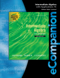 eCompanion for aufmann/lockwood's intermediate algebra