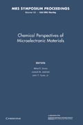 Chemical Perspectives of Microelectronic Materials: Volume 131