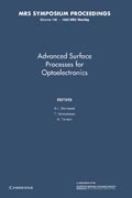 Advanced Surface Processes for Optoelectronics: Volume 126