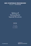 Epitaxy of Semiconductor Layered Structures: Volume 102