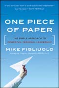 One piece of paper: the simple approach to powerful, personal leadership