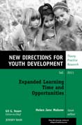 Expanded learning time and opportunities: new directions for youth development