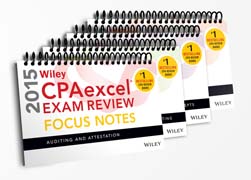 Wiley CPAexcel Exam Review 2015 Focus Notes: 4–Volume Set