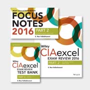 Wiley CIAexcel Exam Review + Test Bank + Focus Notes 2016: Part 2, Internal Audit Practice Set