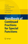 Handbook of continued fractions for special functions