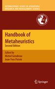 Handbook of metaheuristics