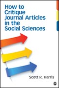 How to Critique Journal Articles in the Social Sciences