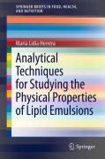 Analytical techniques for studying the physical properties of lipid emulsions