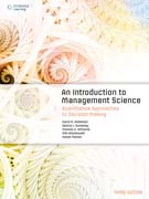 An introduction to management science: quantitative approaches to decision making