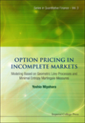 Option pricing in incomplete markets: modeling based on geometric l'Evy processes and minimal entropy martingale measures