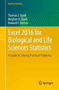 Excel 2016 for Biological and Life Sciences Statistics