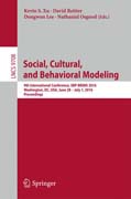 Social, Cultural, and Behavioral Modeling