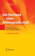 Der vorstand einer aktiengesellschaft: vertrag und haftung von Vorstandsmitgliedern