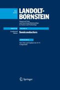 Landolt-Börnstein : Numerical data and functionalrelationships in science and technology: condensed matter: semiconductors gp. 3 subv. B New data and updates for II-VI compounds