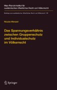 Das spannungsverhältnis zwischen gruppenschutz und individualschutz im Völkerrecht: the protection of groups in international law in tension with the protection of the individual