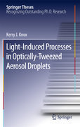 Light-induced processes in optically-tweezed aerosol droplets