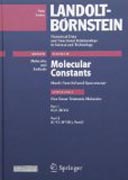 Landolt-Börnstein : numerical data and functionalrelationships in science and technology: H2O (HOH), part beta subv. C, pt. 20 Nonlinear triatomic molecules