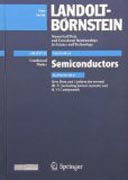 New data and updates for III-V, II-VI compounds, and their mixed crystals: condensed matter, semiconductors update subv. E