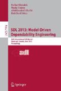 SDL 2013: Model Driven Dependability Engineering