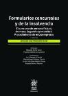 Formularios concursales y de la insolvencia: El concurso de persona física y sin masa. Segunda oportunidad