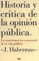 Historia y crítica de la opinión pública: la transformación estructural de la vida pública