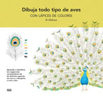 Dibuja todo tipo de aves con lápices de colores