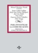 Para investigar la comunicación: propuestas teórico-metodológicas