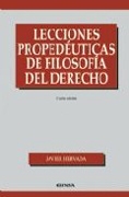 Lecciones propedéuticas de filosofía del derecho