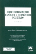 Derecho matrimonial canónico y eclesiástico del estado