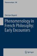 Phenomenology in French Philosophy: Early Encounters